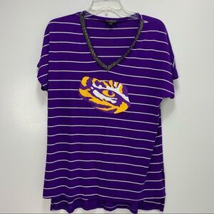 LSU Gameday Couture beaded blouse